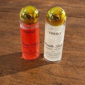 TRULY Cherry and Vanilla Lip Oil Duo - sealed & brand new!